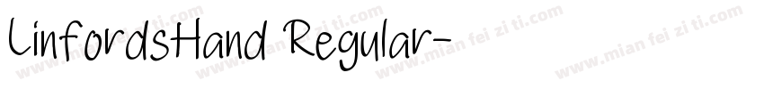 LinfordsHand Regular字体转换